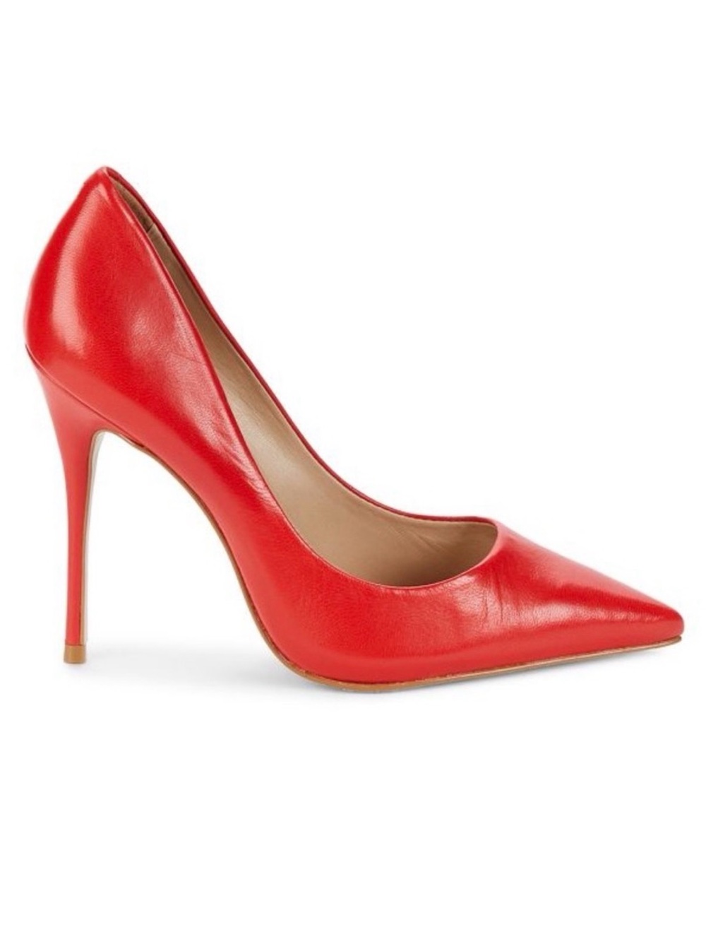 Saks Fifth Avenue Red Pointed-Toe Stiletto Pump